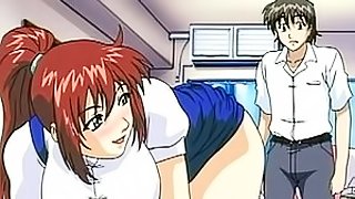 Slippery anime milf pussy welcomes a veiny raging cock