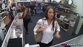 PawnShop confession bendover sex with fat dick