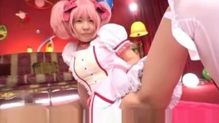 Winsome flat chested asian girl featuring hot cosplay sex video