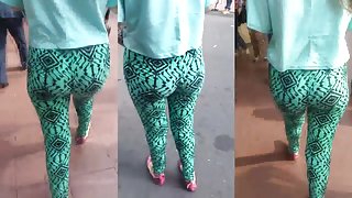 Leggins Verdes Culo Aguado Rico Meneo