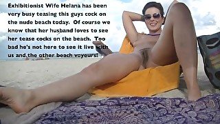 Exhibitionist Wife 472 Pt2 - Helena Price plays with her pussy while voyeur watches and jerks off!