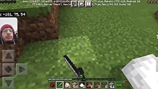 Minecraft Gameplay / mining coal and getting food To survive // WITH FACECAM