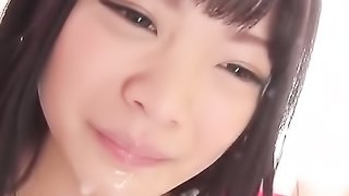 Japanese teen facial
