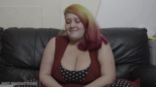 Busty BBW teen spreads her legs and toys with herself for the camera - Mist Productions