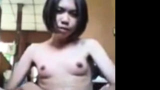 Asian girl masturbating