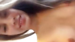very pretty girl plays her pussy in the bathroom