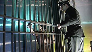 Hardcore kinky ananl prison doggy style fuck for blonde Carly Parker