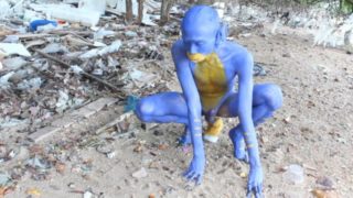 I Transformed Myself Into An Blue Alien... / Bodypaint / Naked Body Art #1