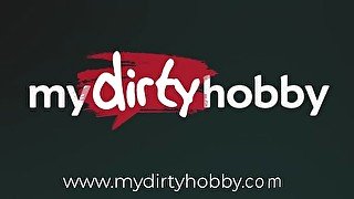 MyDirtyHobby - Kira-Queen interracial BBC while cuckold husband films it p1