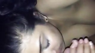 NRI girlfriend sucks cock and swallows every drop