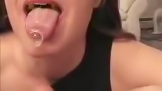 Sexy Babe Loves Getting Warm Cum in Her Mouth