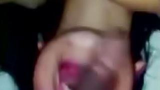 Two horny girls pleasuring one big black cock in the bedroom