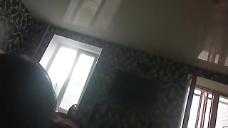 Girl gives her bf an eyefucking blowjob and gets hardcore doggystyle fucked