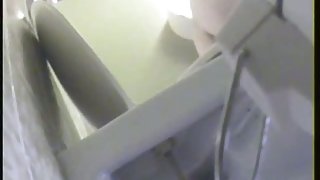 Naked girl caught by a toilet cam in school locker room