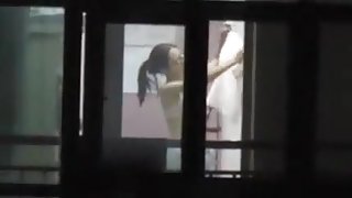 window voyeur Chinese neighbor