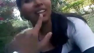 Pretty Indian chick lets me touch her tits in POV clip