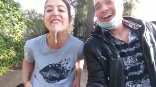 Real Risky Blowjob n Cum in Mouth on Street almost Caught!!!!