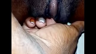 I caught my step aunty fingering her wet, juicy pussy on camera