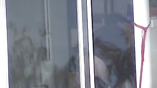 Cute neighbor gets naked and shows her entire body