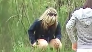Voyeur video of girl pissing outdoors