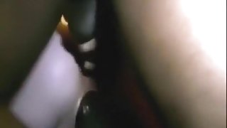 Cuckold guy tapes his wife having sex with 3 black guys