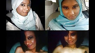 Various Turkish, Arabic and Asian girls in hijab