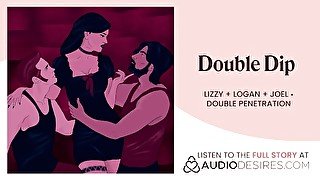 [Audio] Double creampie by my husband & his best friend [double penetration]