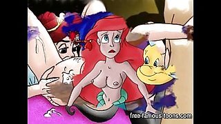 Famous girl Mermaid Ariel hardcore orgies