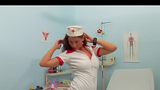 Hot nurse enjoys the threesome fun in hospital