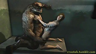 Sexual Adventures of Hot Lara Croft and Monsters