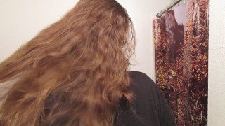 Hair Journal: Combing Long Curly Strawberry Blonde Hair - Week 5 (ASMR)