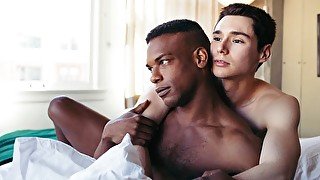 Interracial loving with horned-up Adrian Hart & Leo Grand