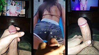 Watching hot sexy girls and jerking off