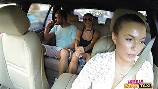 Darkhaired Babe Cabbie Humped In Car Trunk 1 - Female Fake Taxi