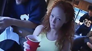 Unthinking Ginger Teen Persudates To Try Anal Gangbang
