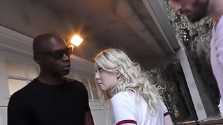 A lot of black fellas gangbanging dick-famished Lily Rader ruthlessly