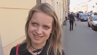 Euro girl wants to be a movie star so she fucks the guy