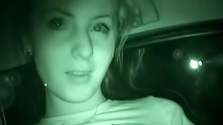 Russian babe Nicky is sucking dick in the car