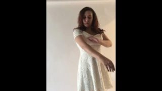 Behind the Scenes of a Professional Model Photoshoot - Topless - White Lace