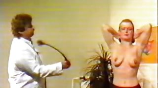 Vintage clip of cocky bondman with pierced nipps and love tunnel