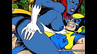 X-Men super heroes parody orgy