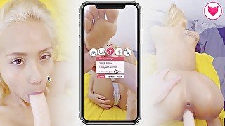 interactive mobile porn game ! this massage with Veronica Leal can turn horny... depending on you !