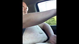 jerking my tiny cock while driving in public barefoot showing what a bitch I am