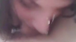 Awesome homemade dark brown oral-stimulation,deepthroat and spunk flow compilation