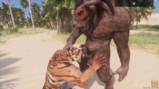 Wild Life / Tiger getting Fucked by a Minotaur