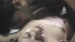 Kissing and fondling cute young Indian girl