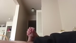 Hubby's first solo with pocket pussy