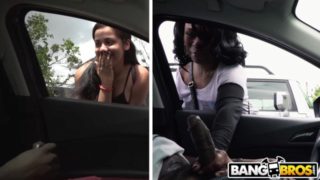 BANGBROS - 2 Friends Flashing Big Black Cock In Public