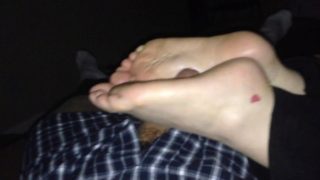 Hot pink toes solejob and reverse toejob with CS no sound