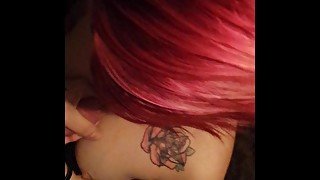 Petite Pink Haired Princess Coaxes Creamy Cumshot!